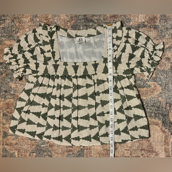 NWOT dRa FOR ANTHROPOLOGY SHORT SLEEVE LINED BABY DOLL TOP SIZE XS - Picture 5 of 7